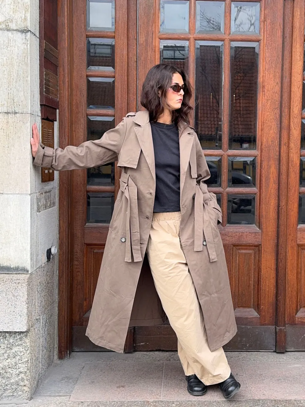 Bitta trenchcoat - Brun