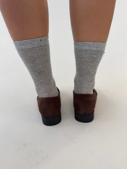 Blova loafers i imiteret læder - Brun