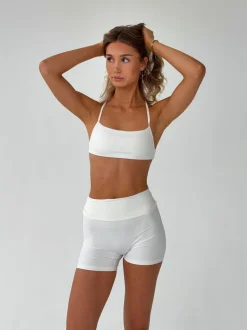 Bonded open back top - Marshmallow