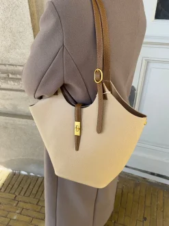 Brasília skuldertaske - Beige