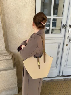 Brasília skuldertaske - Beige