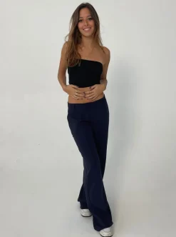 Britney lavtaljede suit bukser - navy
