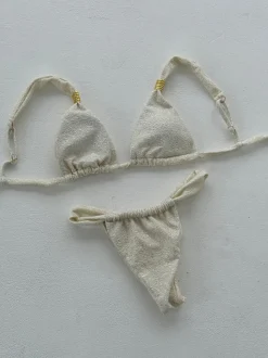 Bruna glimmer bikini - Beige