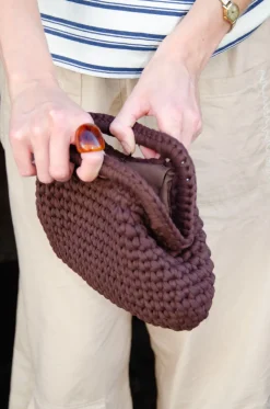 Calia hæklet clutch - Brun