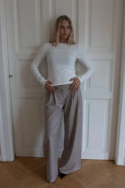 Camilla oversized suitbukser - Beige