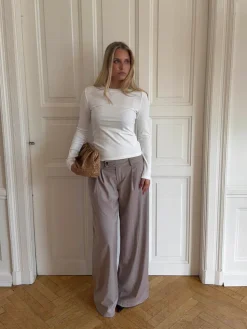 Camilla oversized suitbukser - Beige