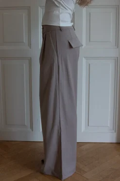Camilla oversized suitbukser - Beige