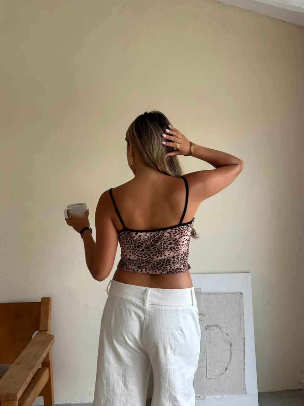 Capri top - Leopard