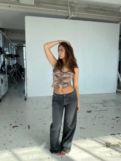 Capri top - Leopard