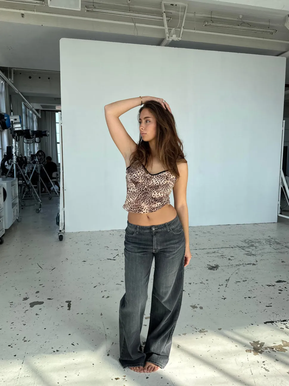 Capri top - Leopard