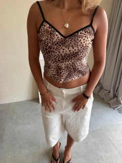 Capri top - Leopard