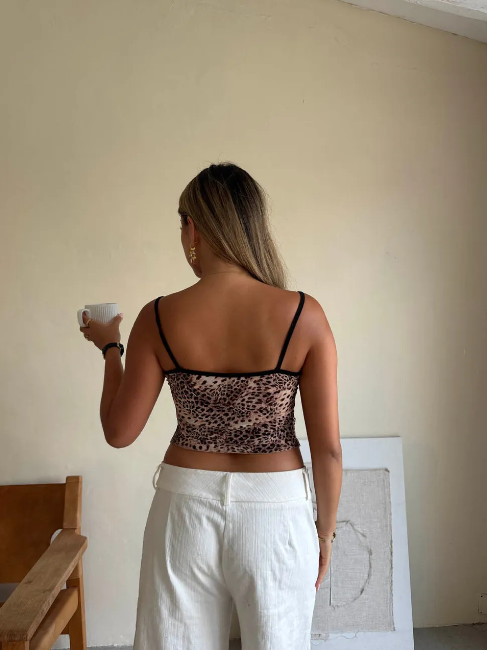 Capri top - Leopard