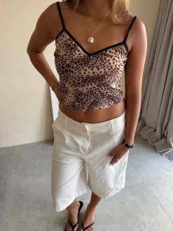 Capri top - Leopard