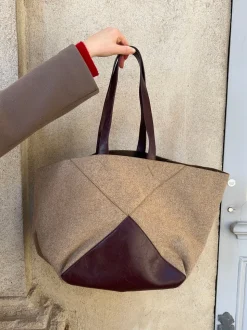 Caracas skuldertaske - Beige/brun