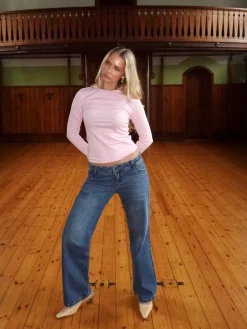 Carli langærmet bluse - Lyserød