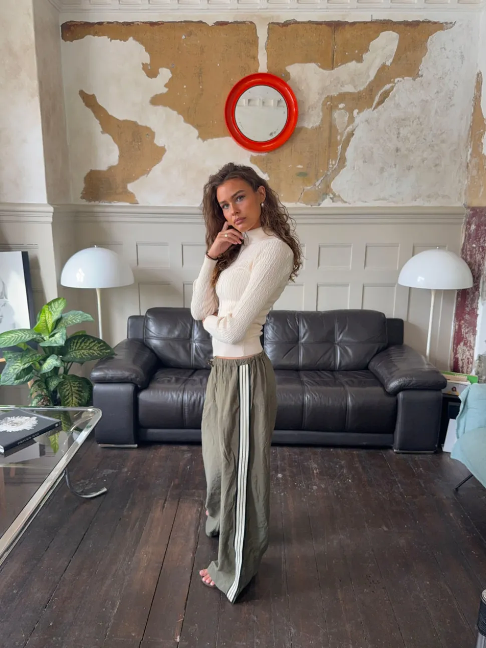 Carly kabelstrik med lynlås - Off white
