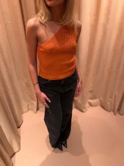 Cathie one shoulder top - Orange