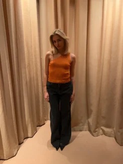 Cathie one shoulder top - Orange