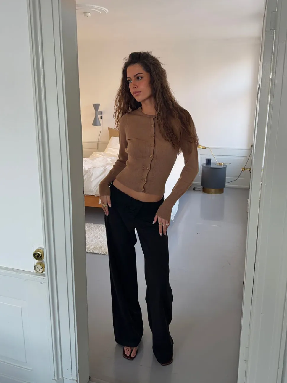 Charlotte cardigan - Brun