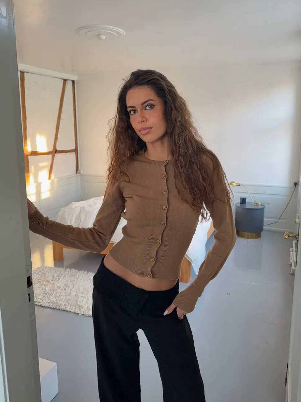Charlotte cardigan - Brun