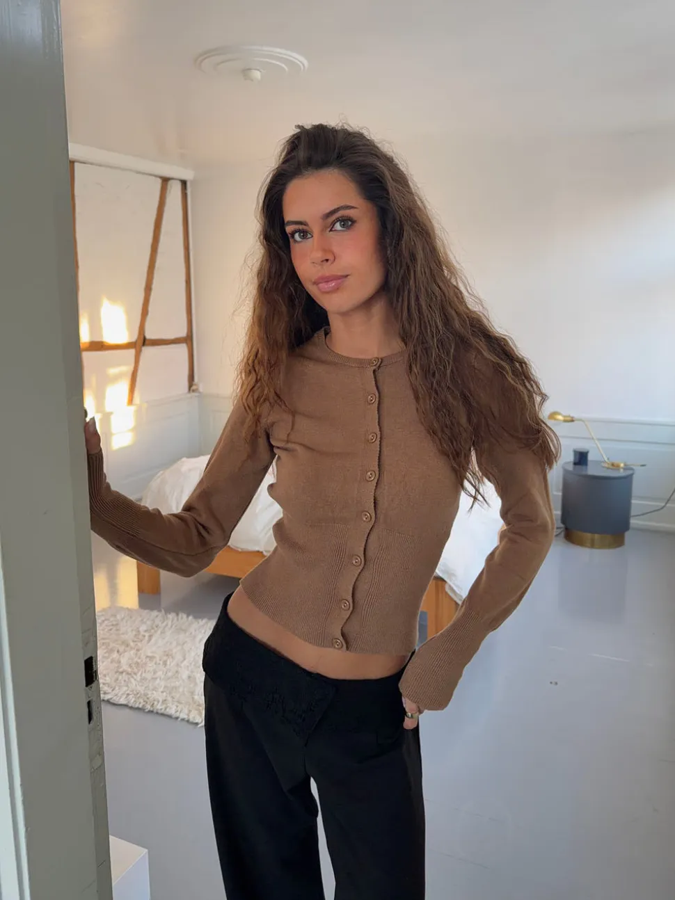 Charlotte cardigan - Brun