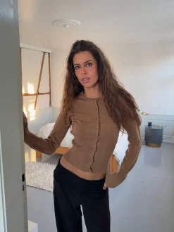 Charlotte cardigan - Brun
