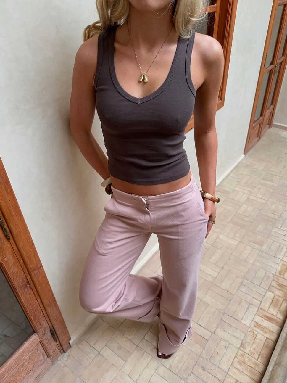 Chiara tanktop - Lys brun