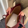 Chili flettet taske - Vinrød