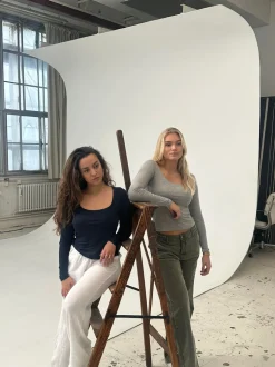 Christine langærmet bluse - Grå