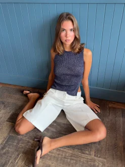 Cilena bermudashorts - Hvid