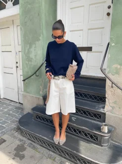 Cilena bermudashorts - Hvid