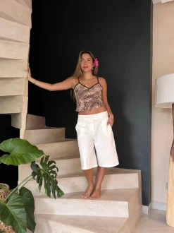 Cilena bermudashorts - Hvid