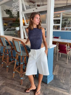 Cilena bermudashorts - Hvid