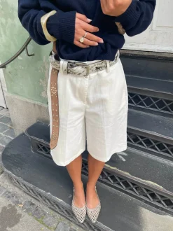 Cilena bermudashorts - Hvid