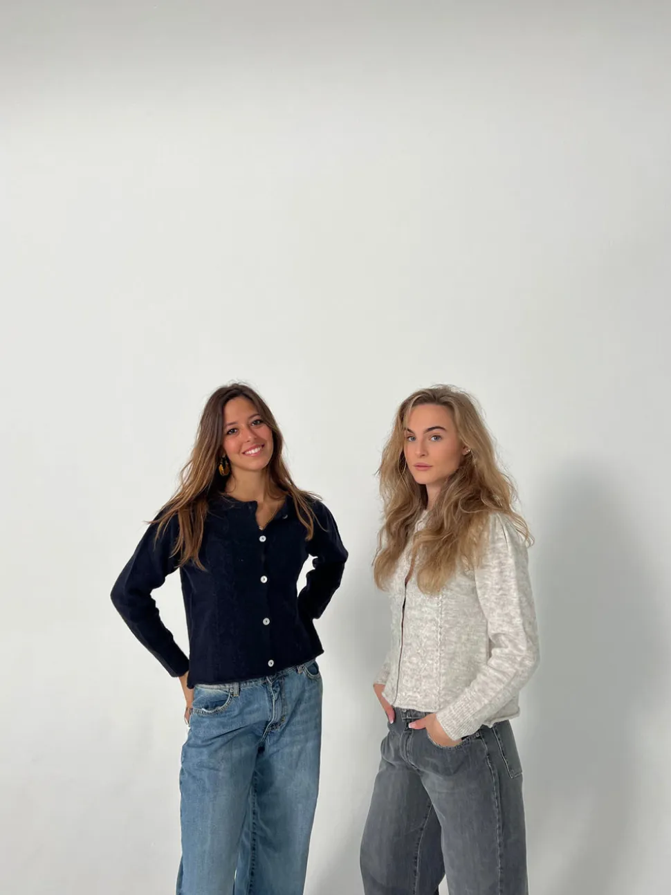 Cilla strikket cardigan - Navy