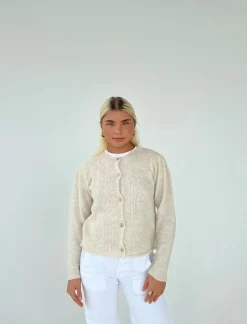Cilla strikket cardigan - Beige