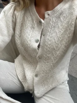 Cilla strikket cardigan - Beige
