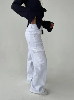 Clara cargo bukser - Off white
