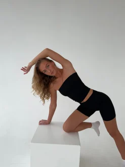 Core tube top - Jet Black