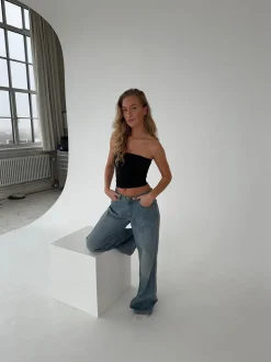 Core tube top - Jet Black
