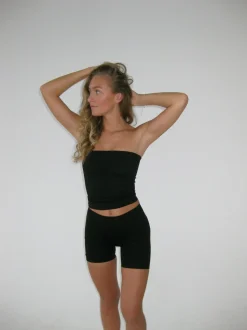 Core tube top - Jet Black