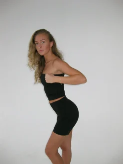 Core tube top - Jet Black