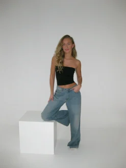 Core tube top - Jet Black