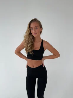Crossback bra - Jet Black