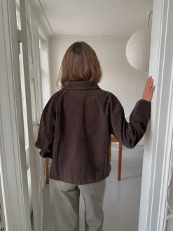Dalila ruskindsjakke - Brun