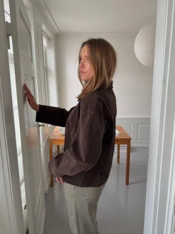 Dalila ruskindsjakke - Brun