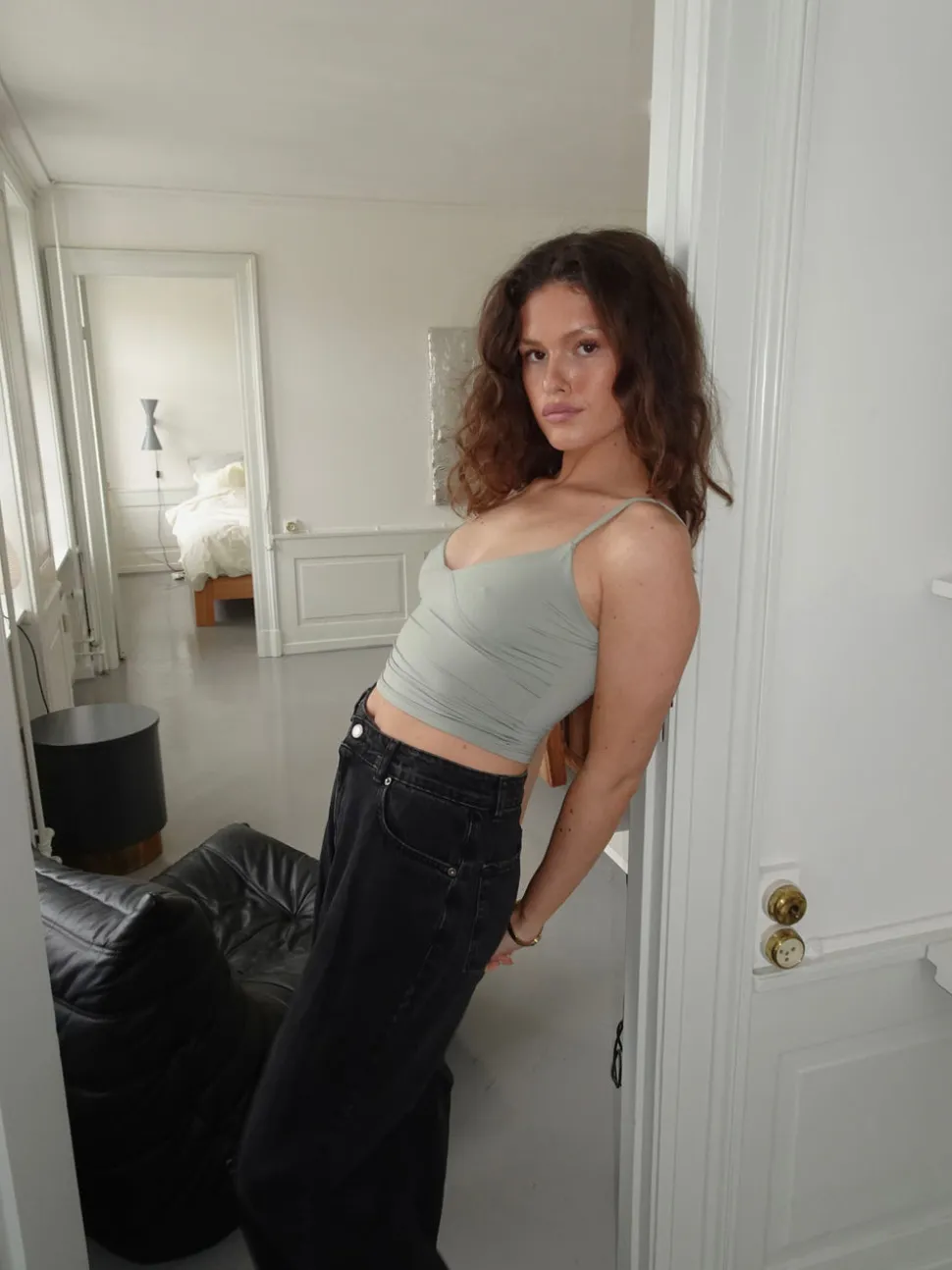 Dania tanktop - Sagegrøn