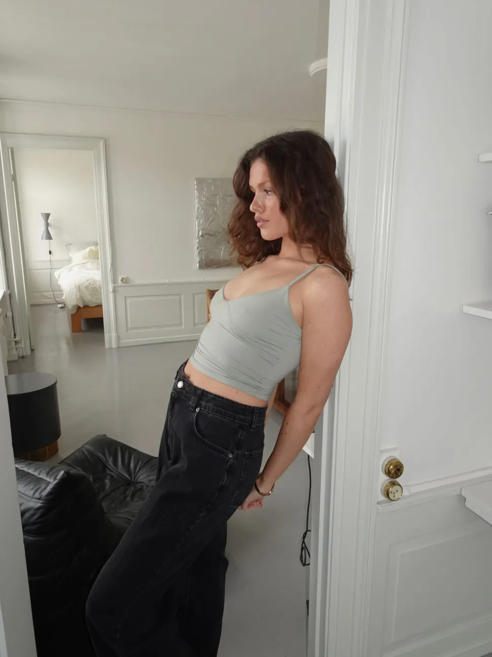 Dania tanktop - Sagegrøn
