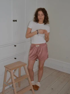 Day dreamin' pyjamasshorts i satin - Rosa
