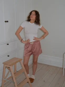 Day dreamin' pyjamasshorts i satin - Rosa